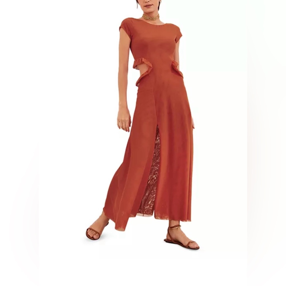 Vix Evie Solid Maxi dress with shorts size M worn 1x